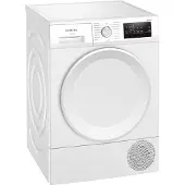 Siemens iQ300 WT45HV4EP, Freistehend, Frontlader, Wärmepumpe, Weiß, Drehregler, Berührung, Rechts