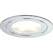 Paulmann Möbel Einbauleuchten Set Circuit LED rund 3x5,6W 17,5VA 230V/350mA 85mm Chrom/Metall