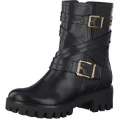 Tamaris Damen Stiefeletten Combat Boots Plateau 1-25427-25, Größe:39 EU, Farbe:Schwarz
