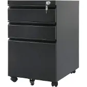 Macleans MC-850, 2 Schublade(n), Schwarz, Metall, Matt, Einfarbig, Schwarz