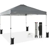 Skandika Pavillon Solvorn 3,6 x 3,6 m | patentierter Einhand-Mechanismus, Pop Up Faltpavillon mit Stahlgestell, UV-Schutz 50+, wetterfest, feuerfest