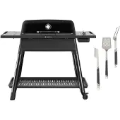 Everdure Furnace Gen III Gas Grill, black, includes premium grilling tool set