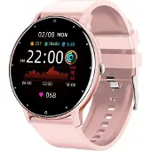 North Edge , Smartwatch mit Aktivitätstracker und Silikonarmband, Rosa