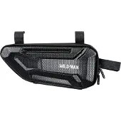 WildmanT Wasserdichte Fahrradtasche 1.5L Stoßfest Klettverschlüsse Wildman XT4 Schwarz