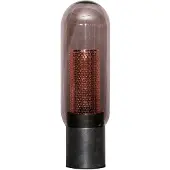 KAWOLA Tischleuchte TRIEST Tischlampe Glas schwarz