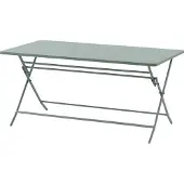 Hespéride Rechteckiger klappbarer gartentisch "greensboro" olivgrün 6 plätze aus stahl -