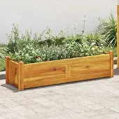 vidaXL "Rabatt" Garten-Hochbeet/Pflanzgefäß/Pflanzkübel - Akazienholz 100x30x25 cm - Beete CC19833