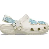 Crocs Classic Denim Flower Adjustable Backstrap Holzschuhe