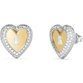 GUESS JUBE06062JWYGRHT/U Damen-Ohrringe Ohrstecker Herz Goldfarben