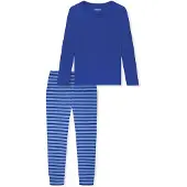 Schiesser Schlafanzug "Casual Essentials" 2 tlg. mit eingefasster, runder Halsausschnitt