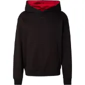 HUGO Relaxed-Fit Hoodie aus Stretch-Baumwolle mit kontrastierendem Innenfutter Grösse XXL