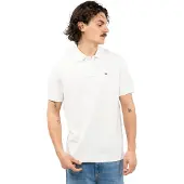 Tommy Hilfiger Tommy Jeans Herren Poloshirt Essential Regular Fit, Weiß (Ecru), M