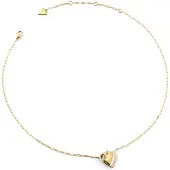 GUESS JUBN06073JWYGT/U Damen-Kette T-Verschluss Herz Kristalle Goldfarben