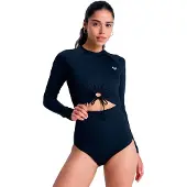Roxy Beach Essential Damen-langarm-shorty Mit Rückenreißverschluss