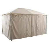 Hespéride 6 vorhänge für gartenlaube santorini beige leinen -