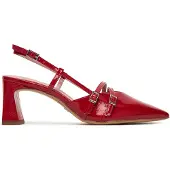 Tamaris Damen Sling-Pumps glänzend Vegan 1-29660-45, Größe:41 EU, Farbe:Rot