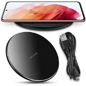 NAUCI Wireless Ladegerät für Samsung Galaxy S25 Plus Ultra FE Charger Ladestation 15W