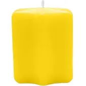 Kopschitz Kerzen Sternkerzen Zitrone Gelb 60 x Ø 60 mm, 8 Stück