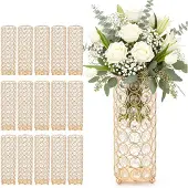 Vevor 16 Stk. Hochzeitsvasen Tafelaufsatz Blumenvasen für Hochzeit 26 cm Hoch