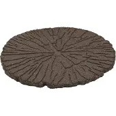 Lemodo Trittstein, Gartenplatte, Gehwegplatte in Baumstammoptik, Beetplatte, Baumscheibe aus Gummi, 4 Stück