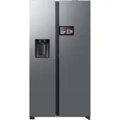 Samsung Series 9 RS94F Side-by-Side mit AI Home und Festwasseranschluss, , Freistehend, Amerikanische Tür, Edelstahl, 2 Tür(en), 36/64, LCD
