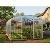 Garten Dream Polycarbonat Gewächshauser "Avalon" 3x4m aus Stahl, mit 6mm Polycarbonat