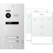 Balter EVO Silber Video Türsprechanlage EVO-TALK 2-Draht BUS Komplettsystem für 2 Teilnehmer