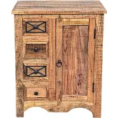Massivart Sideboard 70 cm Akazie massiv lackiert montiert - ACANO