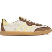 Tamaris Sneaker , Damen, Gr. 37, braun (braun kombiniert), Leder, Lederimitat, Textil, kontrastfarbene Details, Schuhe Sneaker, Freizeitschuh, Halbschuh, Schnürschuh im modischen Retro-Look