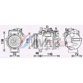 Ava Cooling Kompressor, Klimaanlage MSAK710