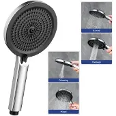 CECIPA Waschtischarmatur mit Ablaufgarnitur Waschbecken Wasserhahn Mischbatterie Bad Armatur ，Schwarz