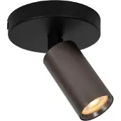Licht-Erlebnisse Spot Lampe Aluminium GU10 verstellbar Schwarz Kaffeebraun Modern Strahler