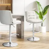 CLP Barhocker Damar Samt chrom creme