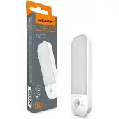 Videxio Wiederaufladbare LED-Leuchte mit Bewegungssensor VL-NL014W-S Schrank Treppen Nachtlicht