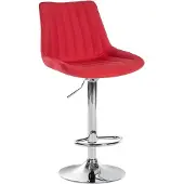 CLP Barhocker Toni Stoff chrom rot