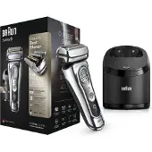 Braun Series 9 9395cc, Folienschaber, Chrom, Titan, LED, Akku, Lithium-Ion (Li-Ion)