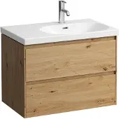 Laufen LANI für LUA Waschtischunterbau, 2 Schubladen, SoftClose, für WT-Ablage links, 750x515x445mm, H4035821122671