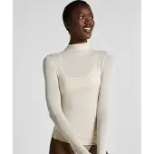 Hunkemoller Super Soft Shirt aus Kaschmir-Mix mit Rollkragen Weiß