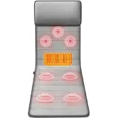 INF Faltbare Massagematte aus Samt für Ganzkörper mit 9 Intensitätsstufen 160x50x10cm