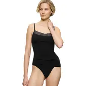 Triumph Spaghetti Top Feel of Modal | Grösse: XL | Farbe: Schwarz