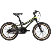 Bikestar Kinder Fahrrad MTB ab 4 Jahre | 16 Zoll Alu Mountainbike Kinderrad | Schwarz & Grün