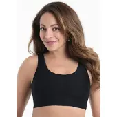 Anita Crop-Bikini-Top SINCE 1886, Damen, Gr. L, N-Gr, schwarz, Obermaterial: 76% Polyamid, 24% Elasthan, Bikini-Oberteile Crop-Bikini-Top, mit tiefem Rückenausschnitt