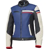 Held Midway Damen Blau Rot Weiß Motorrad Lederjacke Größe 34