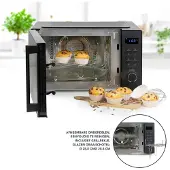 Domo DO22301C, Arbeitsplatte, Grill-Mikrowelle, 23 l, 900 W, Eingebautes Display, LED