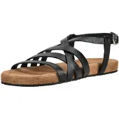 Lazamani Riemchensandale "Sandalen Leder/Textil"