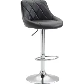 CLP Barhocker Lazio Kunstleder chrom schwarz