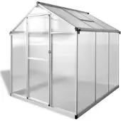 Furnicato Gewächshaus Verstärkt Aluminium 3,46 m3