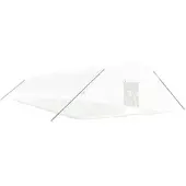 Furnicato Gewächshaus mit Stahlrahmen Weiß 108 m2 18x6x2,85 m