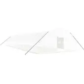 Furnicato Gewächshaus mit Stahlrahmen Weiß 120 m2 20x6x2,85 m