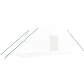 Furnicato Gewächshaus mit Stahlrahmen Weiß 12 m2 6x2x2,85 m